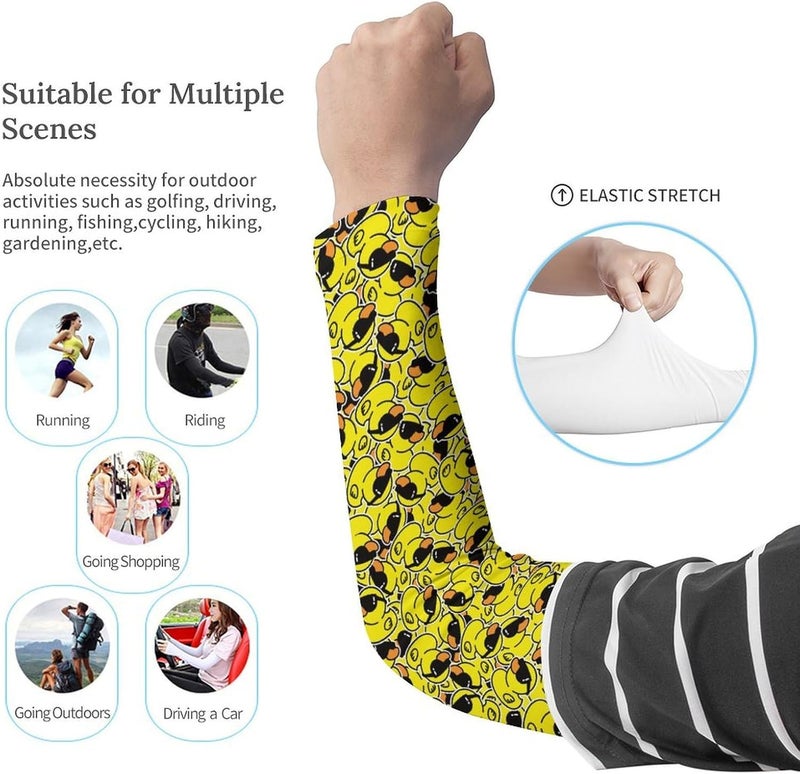 QiErDesign Marble Sports Compression Arm Sleeves for Men & Women - Youth Arm Sleeve Baseball Volleyball Sleeves & Basketball Sleeve - Image 2